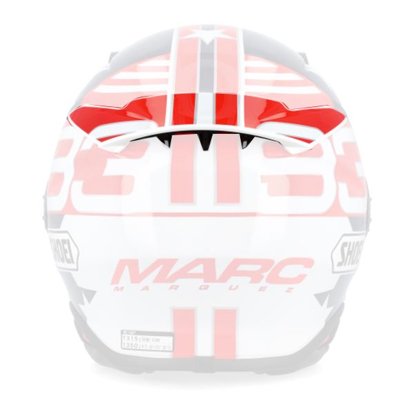 Pezzi di ricambio per casco Shoei Ventilazione posteriore NXR2 Marquez American Spirit TC-10