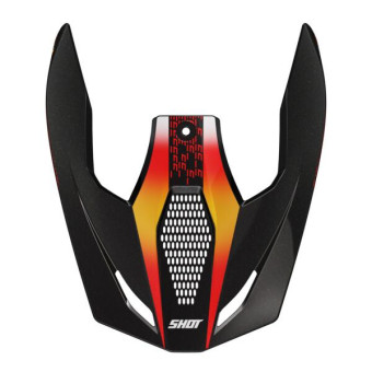 Pezzi di ricambio per casco SHOT Frontino perlato arancione Furious Electron