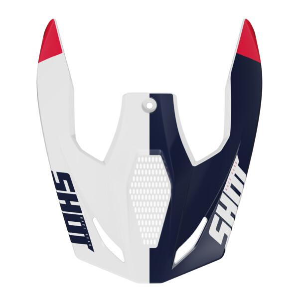 Pezzi di ricambio per casco SHOT Frontino Furious Kid Ridge rosso blu lucido