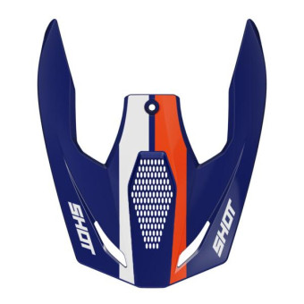 Pezzi di ricambio per casco SHOT Race Iron blu arancio lucido Pezzi di ricambio per casco SHOT Race Iron blu arancio lucido