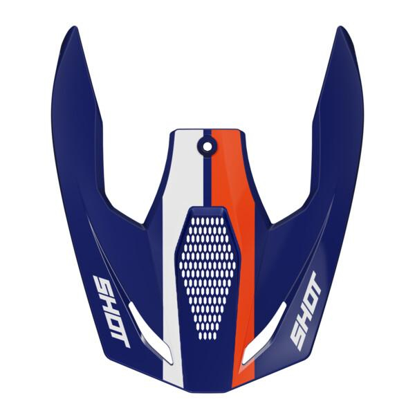 Pezzi di ricambio per casco SHOT Race Iron blu arancio lucido