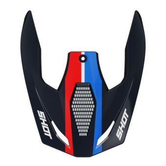 Pezzi di ricambio per casco SHOT Race Iron blu rosso lucido Pezzi di ricambio per casco SHOT Race Iron blu rosso lucido