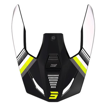 Pezzi di ricambio per casco SHOT Race Tracer giallo neon lucido Pezzi di ricambio per casco SHOT Race Tracer giallo neon lucido