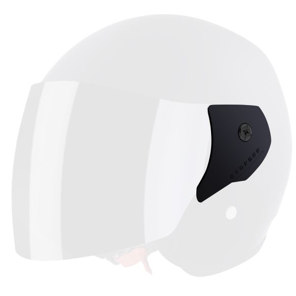 Pezzi di ricambio per casco Stormer Kit di montaggio Sun Evo 2.0 nero opaco Pezzi di ricambio per casco Stormer Kit di montaggio Sun Evo 2.0 nero opaco