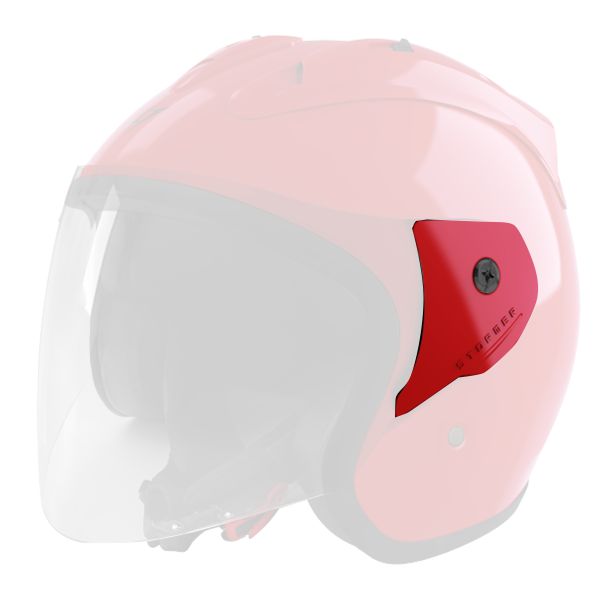 Pezzi di ricambio per casco Stormer Kit di montaggio completo SUN EVO 2.0 Rosso lucido