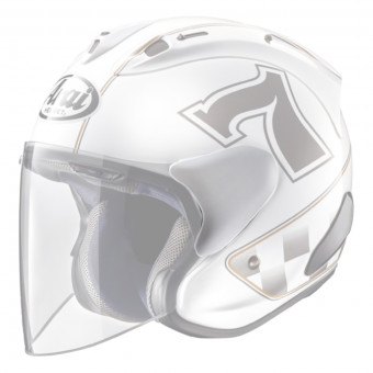 Pezzi di ricambio per casco Arai Piastre pivot SZ-Ram X - Cafe Racer bianco Pezzi di ricambio per casco Arai Piastre pivot SZ-Ram X - Cafe Racer bianco