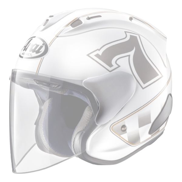 Pezzi di ricambio per casco Arai Piastre pivot SZ-Ram X - Cafe Racer bianco Pezzi di ricambio per casco Arai Piastre pivot SZ-Ram X - Cafe Racer bianco