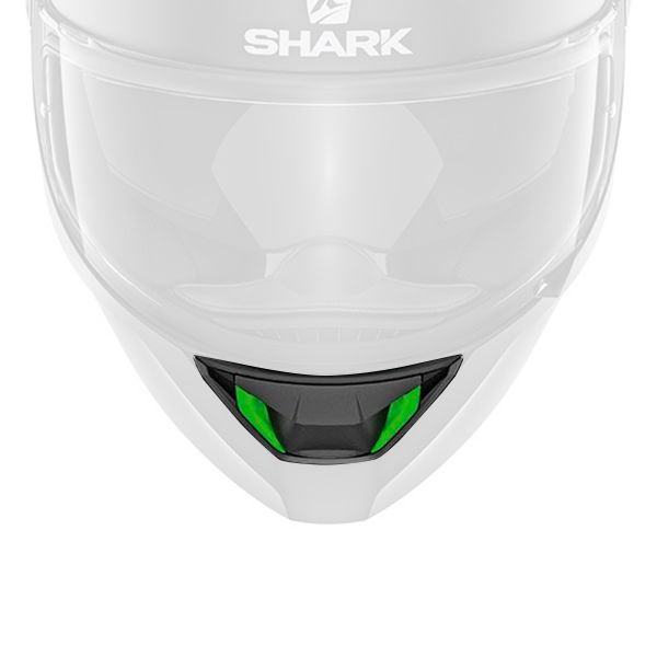 Pezzi di ricambio per casco Shark Ventilazione Mentoniera Skwal 1 Led Verde