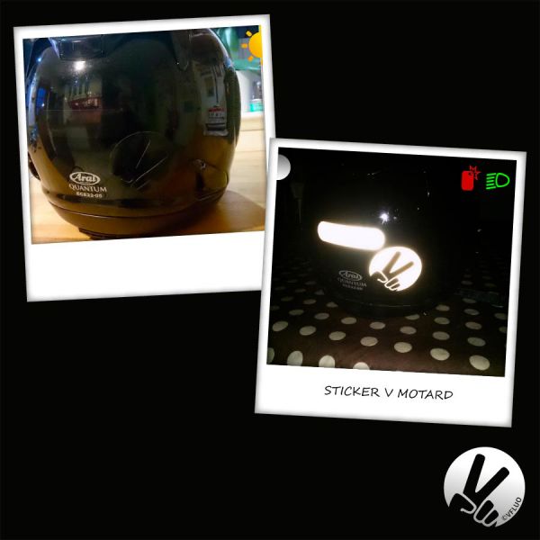 VFLUO Adesivi Riflettenti V Neri