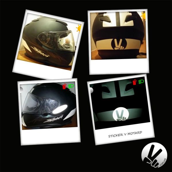 VFLUO Adesivi Riflettenti V Neri