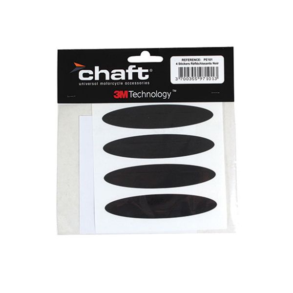 Adesivi riflettenti casco Chaft Adesivi Riflettenti Neri