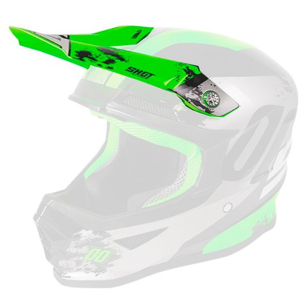 Visiera SHOT Visiera Furious Shadow Neon Green Kid