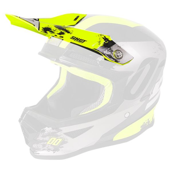 Visiera SHOT Visiera Furious Shadow Neon Yellow Kid