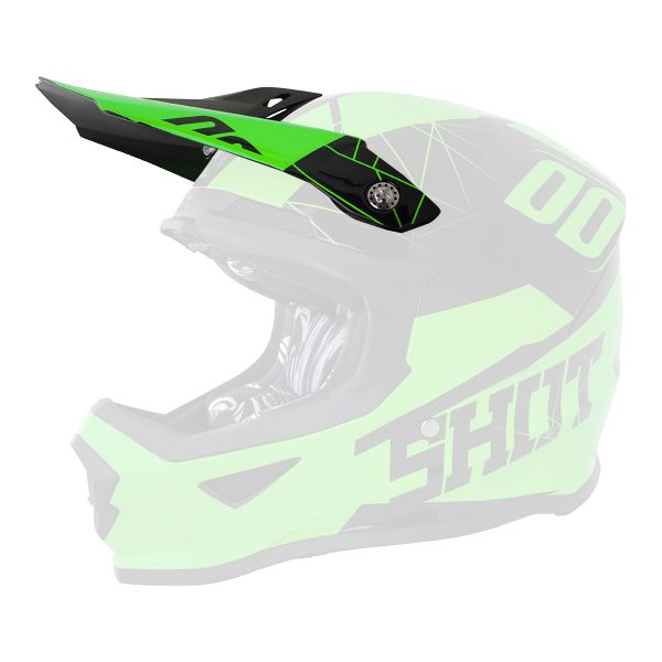 Visiera SHOT Visiera Furious Spectre Neon Verde