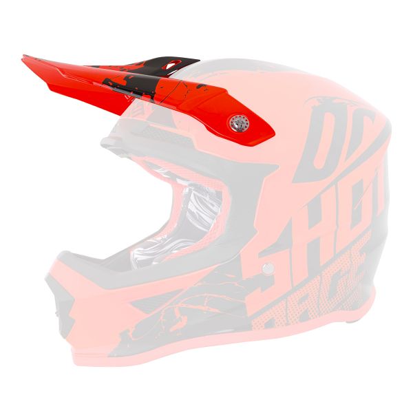 Visiera SHOT Visiera Furious Venom Neon Arancione