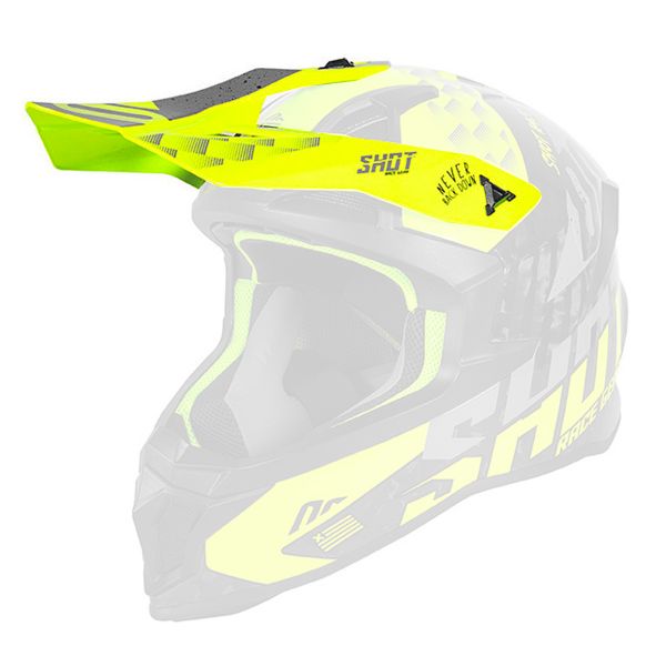 Visiera SHOT Visiera Lite Carbon Rush Neon Yellow Grey