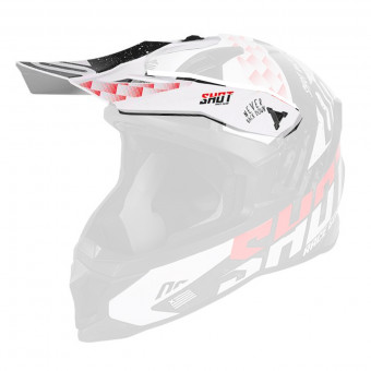 Visiera SHOT Visiera Lite Rush Black Red Visiera SHOT Visiera Lite Rush Black Red