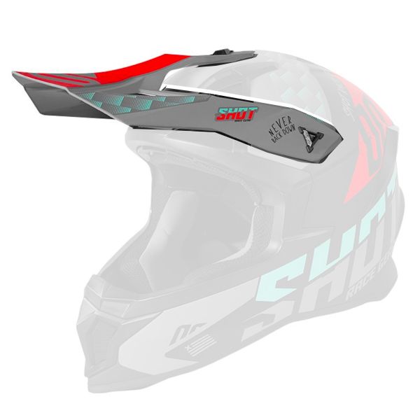 Visiera SHOT Visiera Lite Rush Turquoise Fushia Matt