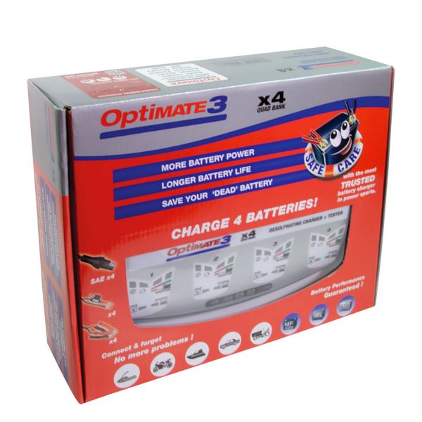 Tecmate Optimate 3 per 4 Batterie