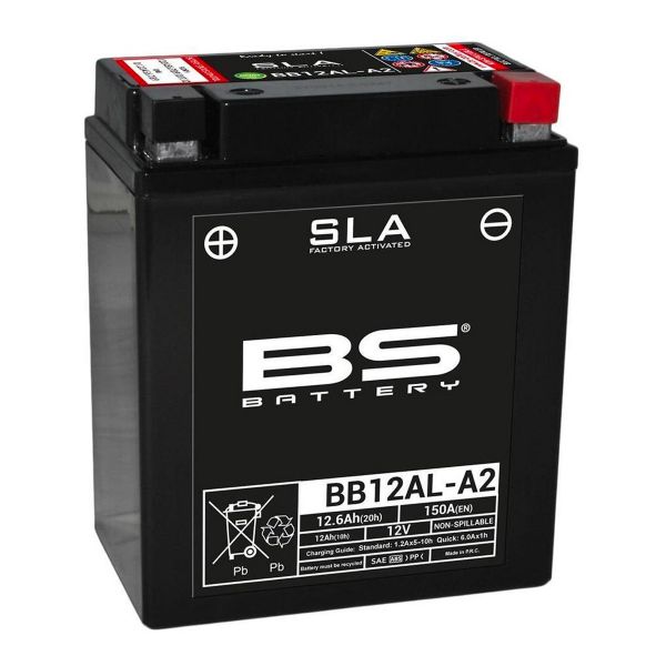 Batterie moto BS Battery BS Battery BB12AL-A2 SLA