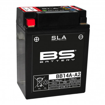 Batterie moto BS Battery BS Battery BB14A-A2 SLA Batterie moto BS Battery BS Battery BB14A-A2 SLA