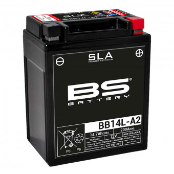 Batterie moto BS Battery BS Battery BB14L-A2 SLA Batterie moto BS Battery BS Battery BB14L-A2 SLA