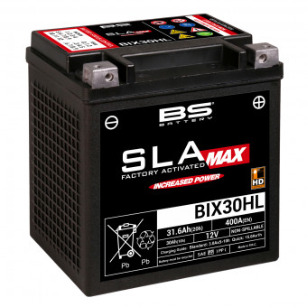 Batterie moto BS Battery BS Battery BIX30HL SLA-MAX Batterie moto BS Battery BS Battery BIX30HL SLA-MAX