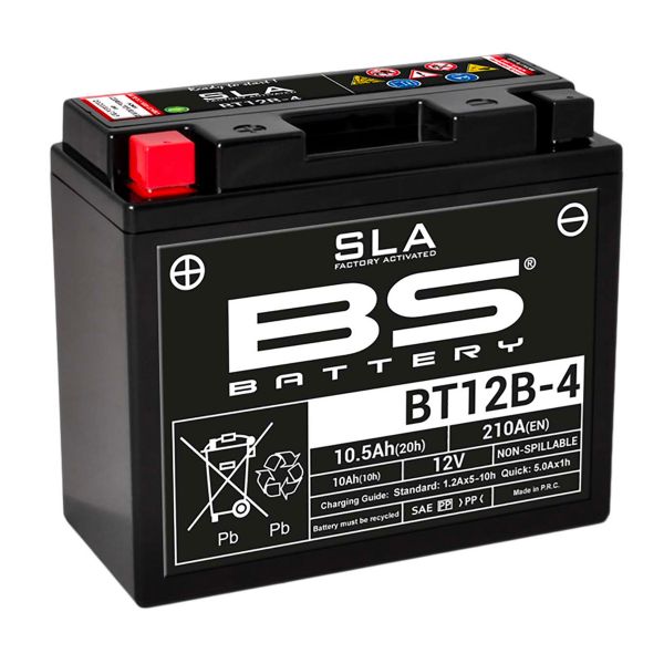 Batterie moto BS Battery BS Battery BT12B-4 SLA