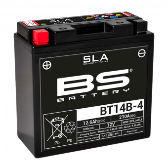 Batterie moto BS Battery BS Battery BT14B-4 SLA Batterie moto BS Battery BS Battery BT14B-4 SLA