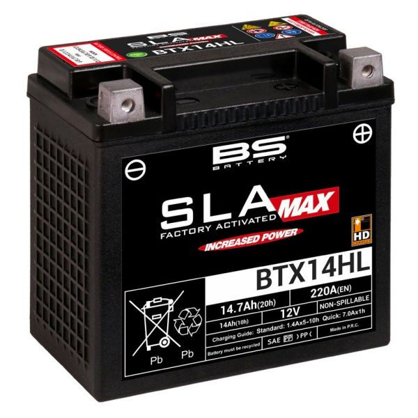 Batterie moto BS Battery BS Battery BTX14HL SLA-MAX