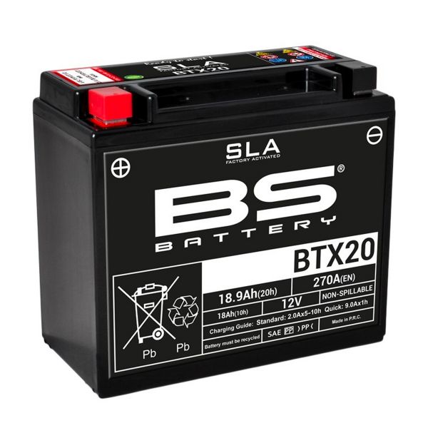 Batterie moto BS Battery BS Battery BTX20 SLA