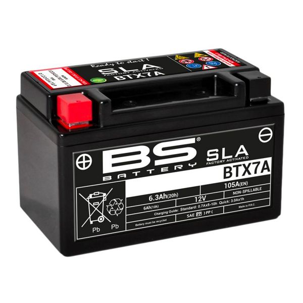 Batterie moto BS Battery BS Battery BTX7A SLA