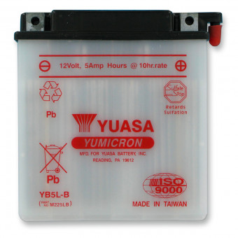 Batterie moto Yuasa YB5LB Batterie moto Yuasa YB5LB