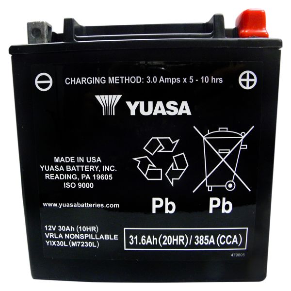 Batterie moto Yuasa YIX30L-BS (1.4 L)