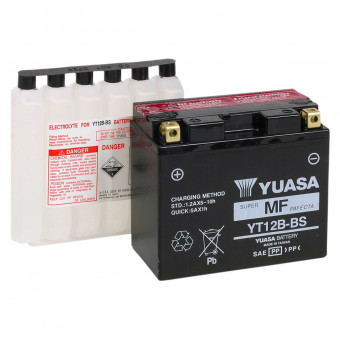 Batterie moto Yuasa YT12BBS (0.52 L)