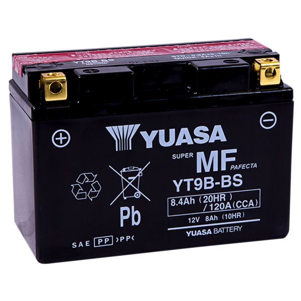 Batterie moto Yuasa YT9B-BS (0.40 L)