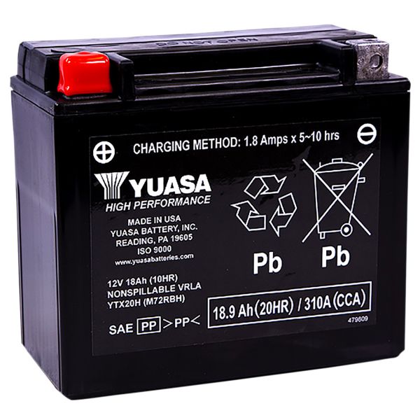 Batterie moto Yuasa YTX20H FA