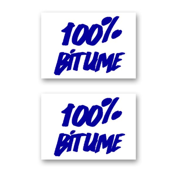 Adesivi Moto 100% Bitume 2 Stickers 100% Bitume 14 x 11 Blue