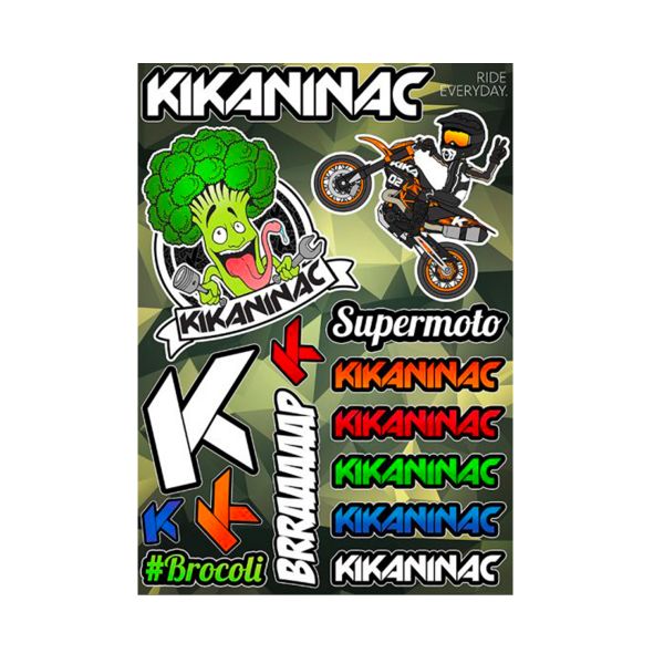 Adesivi Moto Kikaninac Stickers Broccoli