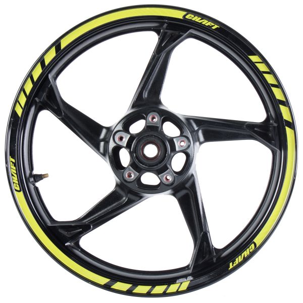 Adesivi Moto Chaft Nastro adesivo cerchioni Deluxe Giallo Adesivi Moto Chaft Nastro adesivo cerchioni Deluxe Giallo