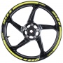Adesivi Moto Chaft Nastro adesivo cerchioni Deluxe Giallo