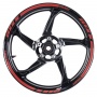 Adesivi Moto Chaft Nastro adesivo cerchioni Deluxe Rosso