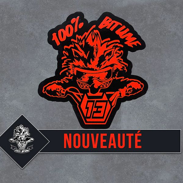 Accessori moto 100% Bitume 2 Stickers Niglo 9 x 8.5 cm Orange