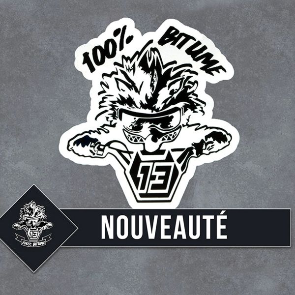 Accessori moto 100% Bitume 2 Stickers Niglo 9 x 8.5 cm White