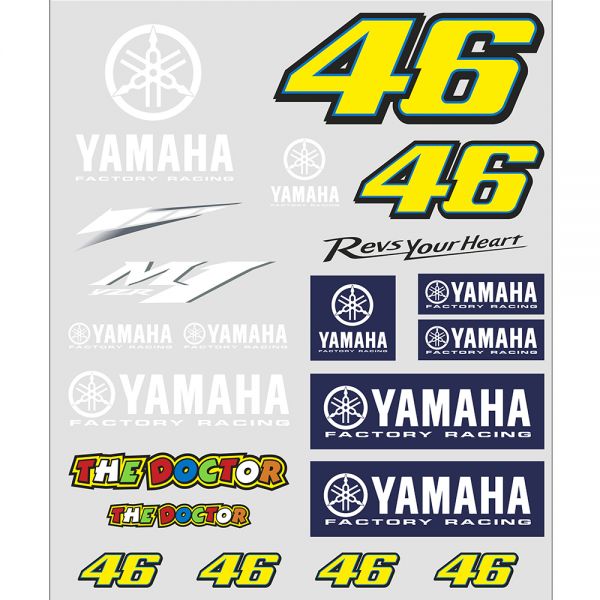 Accessori moto VR 46 Sticker Set Big Yamaha V46