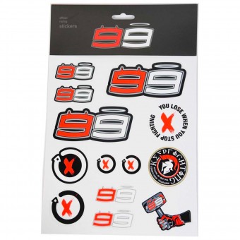 Accessori moto Jorge Lorenzo Stickers Big Lorenzo Multicolor