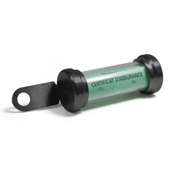 Supporto Assicurazione Chaft Tubo Porta Bollo Black Supporto Assicurazione Chaft Tubo Porta Bollo Black