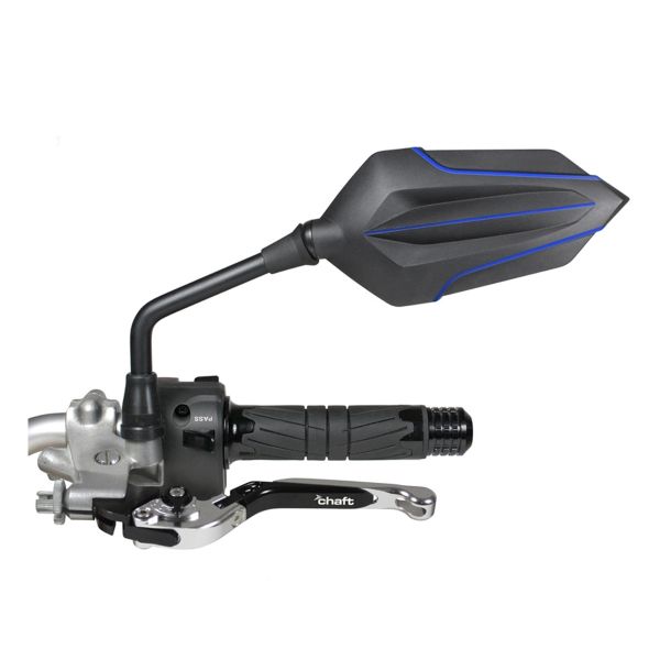 Specchietti retrovisori moto Chaft Chucky Black Blue CE Specchietti retrovisori moto Chaft Chucky Black Blue CE
