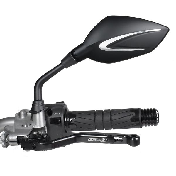 Specchietti retrovisori moto Chaft Extra Black White Specchietti retrovisori moto Chaft Extra Black White