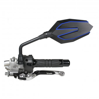 Specchietti retrovisori moto Chaft Peaky Black Blue CE Specchietti retrovisori moto Chaft Peaky Black Blue CE